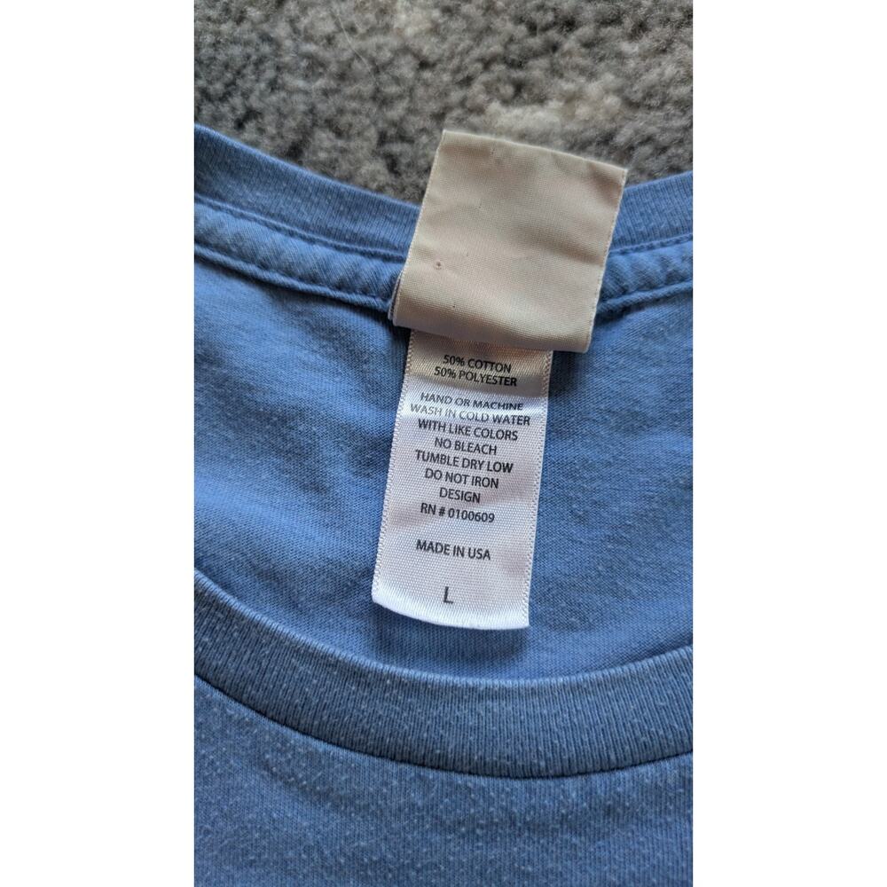 Vintage Junk Food Superman T-Shirt, Blue "Superman Mustache" - Large Made In USA - Picture 3 of 8